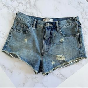 Free people denim jean short